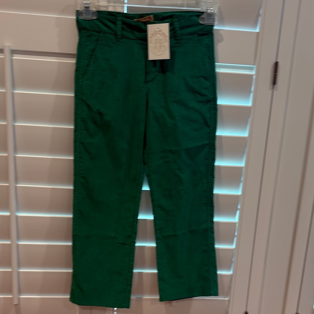 The Beaufort Bonnet Company Green Boys Green Corduroy Pants